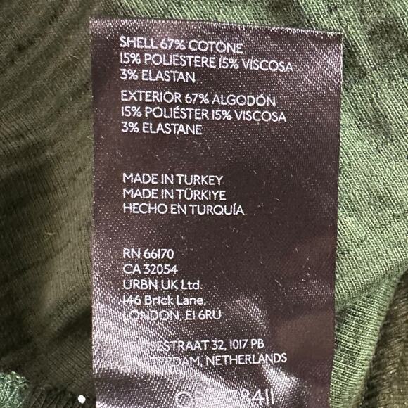 Free People Retro 70s Penny Pull-On Velvet Flare Pants Night Forest Green Medium - Picture 9 of 10